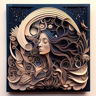 3D model st cosmic energy by Kelly McKernan (STL)